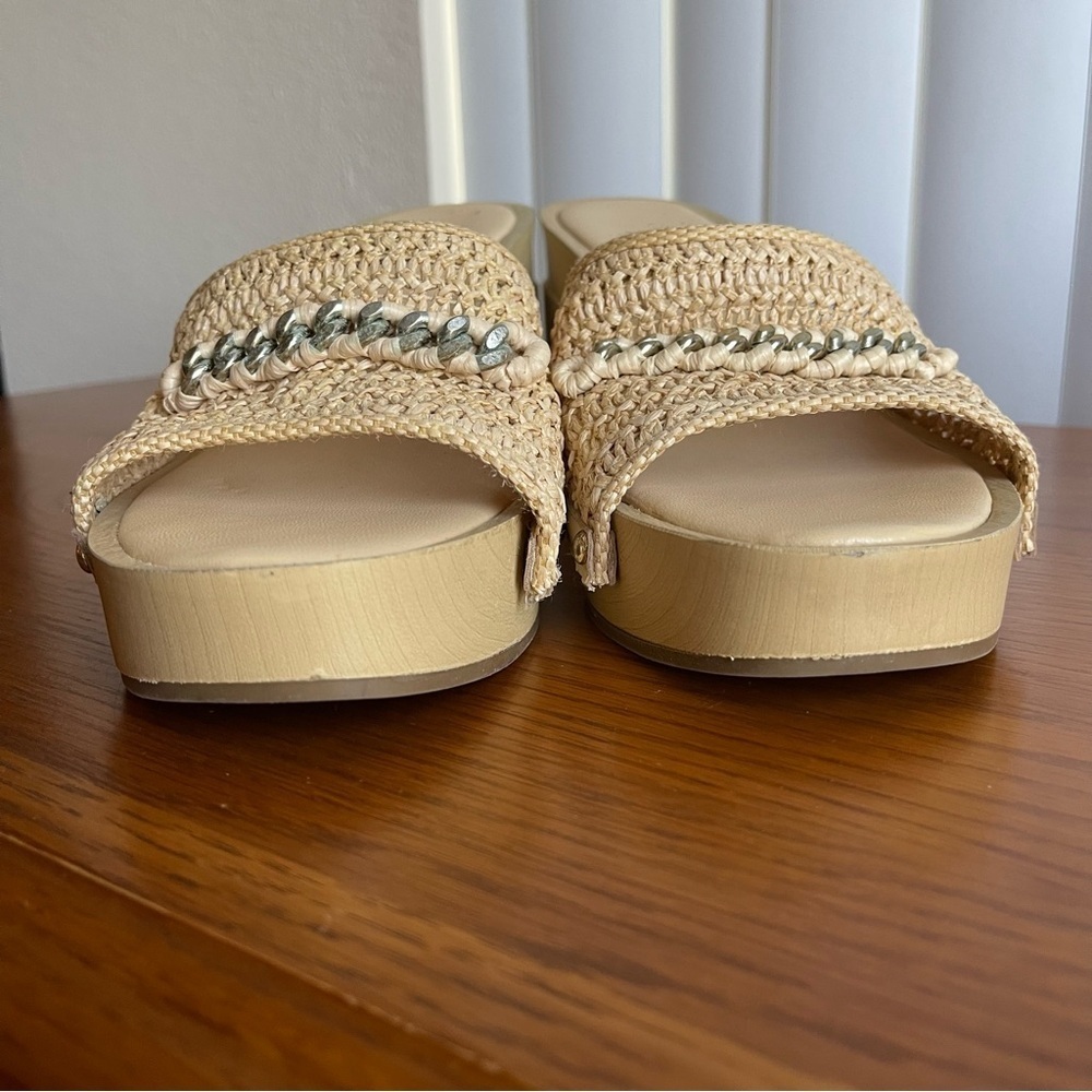Franco Sarto Capri Clog Sandals Beige/Light Tan (Crudo) Size 10 - Picture 9 of 16